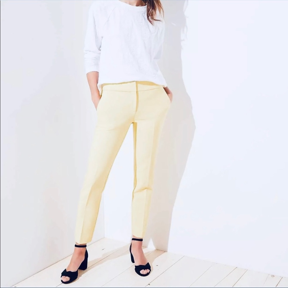 Ann Taylor LOFT Pants 2P Yellow Marisa Fit pant